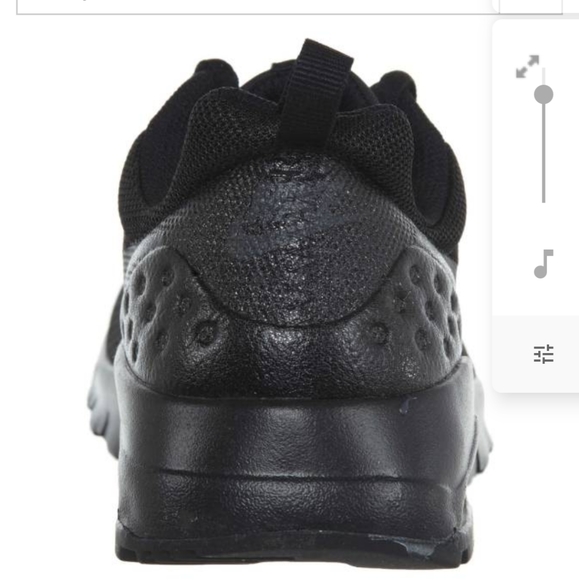 Nike air all black size 7 for y but fits women's 7 - Picture 3 of 6